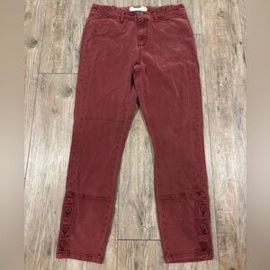 Anthropologie Button Leg Chinos Size 30